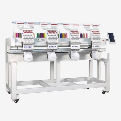 Wonyo 4-pen Peiriant Brodwaith Gyda 9/12/15 Nodwyddau Peiriannau Monogram Peiriannau Brodwaith Cyfrifiadurol